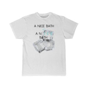 Ice Bathing Themed Men's Short Sleeve Tee
